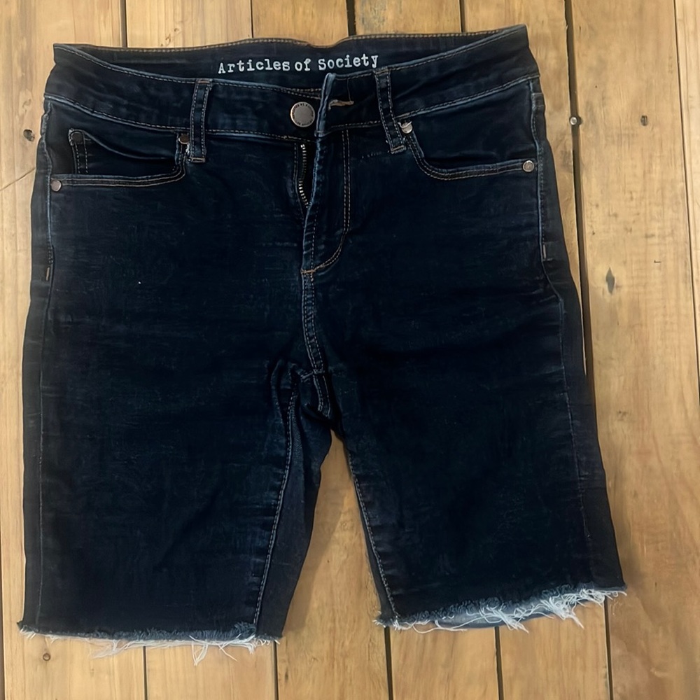 ARTICLES OF SOCIETY - SHORTS - denim cutoffs - size 25